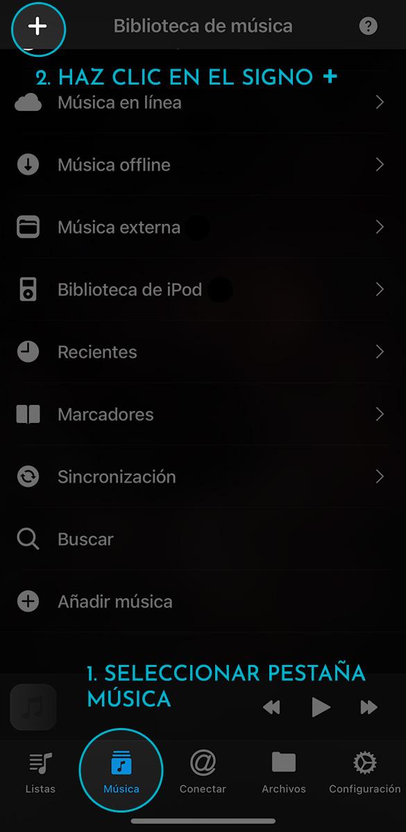 Como escuchar tus descargas en iOS -  NS Music