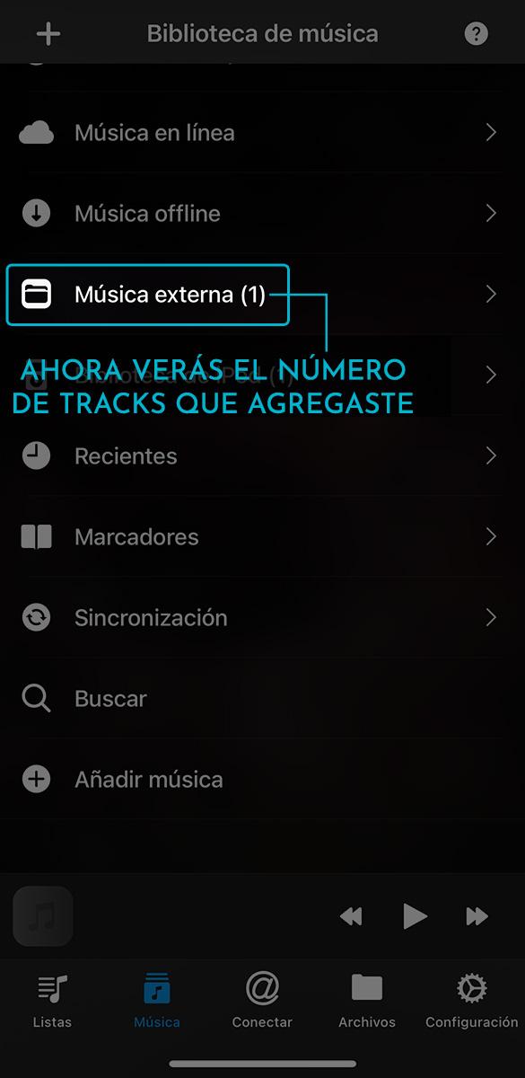 Como escuchar tus descargas en iOS -  NS Music