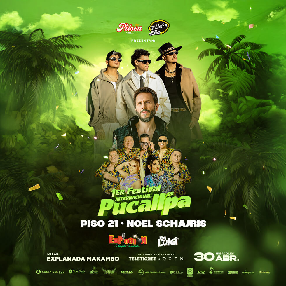 Tour Noel Schajris Festival internacional Pulcallpa, Perú, 30 de Abril 2025